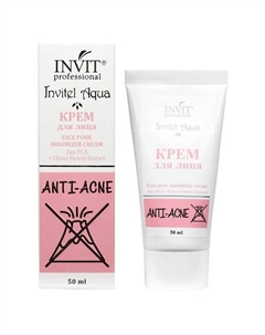 Крем для лица Face pore minimizer cream Zinc PCA + Clover Flower Extract 50 Invit