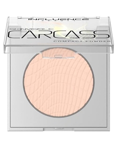Пудра SKINVISIBLE CARCASS компактная легкая Influence beauty