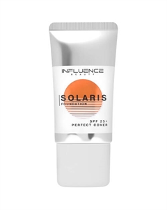 Тональная основа с SPF 25+ надежная защита от UV-лучей Solaris 25 Influence beauty