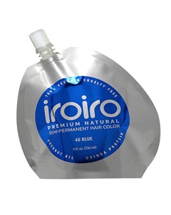 Семи-перманентный краситель для волос 40 BLUE Синий 236 Iroiro