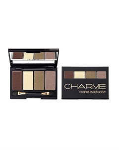 Тени для век четырёхцветные Quartet 01 Дымчатый квартет Charme