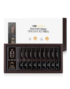 Сыворотка для лица с коллагеном и золотом, антивозрастной уход Gold Collagen One day Kit 15 Wellage