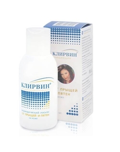 Аюрведический лосьон от прыщей и пятен на коже 100 Клирвин