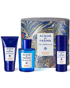 Набор Blu Mediterraneo Arancia Di Capri: Туалетная вода, Гель для душа, Лосьон Acqua di parma