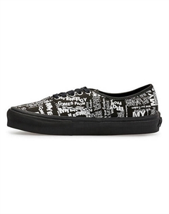 Кроссовки Authentic Comme Des Garcons Black Message Vans