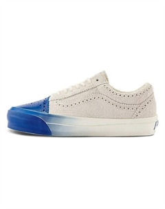 Кроссовки Old Skool Anti-Slip Wear-Resistant Low-Top Skateboard Shoes White Blue Vans