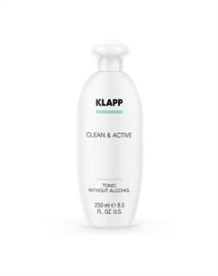 Тоник без спирта CLEAN&ACTIVE Tonic without Alcohol 250 Klapp cosmetics