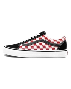 Кроссовки Old Skool Checkerboard Red/White Vans