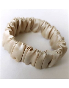 Резиночка для волос из 100% натурального итальянского шёлка повышенной упругости, премиум Dodola