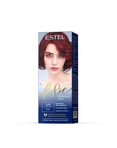 Краска для волос, стойкая LOVE тон 6/5 Бордо 115 Estel professional