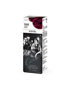 Краска-уход для волос CELEBRITY тон 5/65 спелая вишня 140 Estel professional