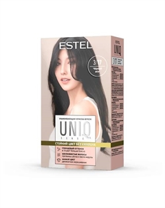 ESTEL Краска для волос без аммиака, UNIQ 3/17 шатен пепельно-коричневый 258 Estel professional