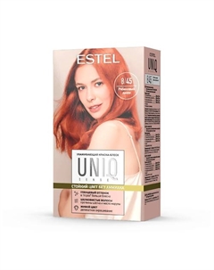 ESTEL Краска для волос без аммиака, UNIQ 8/45 светло-русый медно-красный 258 Estel professional