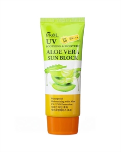 Крем солнцезащитный с Алоэ Soothing & Moisture Sun Block SPF50/PA+++ 70 Ekel