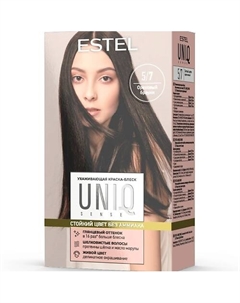 ESTEL Краска для волос без аммиака, UNIQ 5/7 светлый шатен коричневый 258 Estel professional
