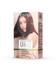 ESTEL Краска для волос без аммиака, UNIQ 5/5 светлый шатен красный 258 Estel professional