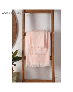 Полотенце махровое Fringe 50×90 персиковый, 100% хлопок, 360 г/м² Lovelife