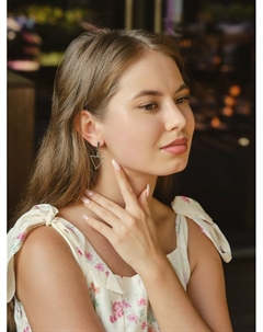 Серьги висячие «Геометрия» треугольники, цвет серебро, 12 см Qf