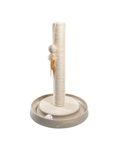 Когтеточка-столбик из сизаля «2в1», 37×37×53 см Triol