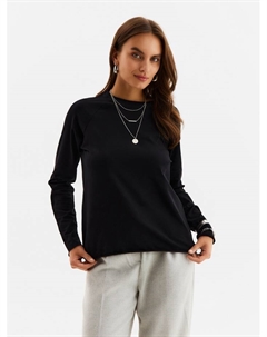 Лонгслив женский : Basic line Collection, чёрный, размер 50 Minaku
