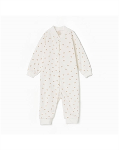Комбинезон детский с открытыми ножками, цвет бежевый/сердечки, рост 74 см My little kitty
