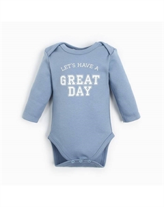 Боди с длинным рукавом Street style, рост 86-92 см, цвет голубой Крошка я