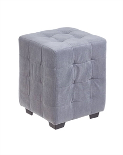 Пуф Кусен, 300х300х400, Велюр серый Клик мебель