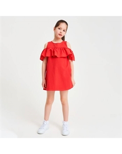 Платье для девочки : Cotton Collection, цвет терракот, рост 110 см Minaku