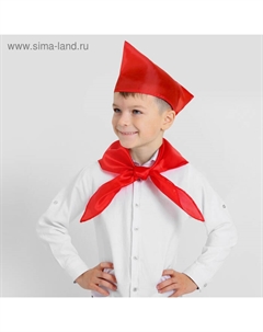 Карнавальный набор пионера: галстук, пилотка, цвет красный Страна карнавалия