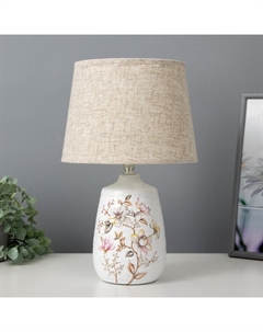 Настольная лампа Флоренция E14 40 Вт белый 22×22×35 см Risalux