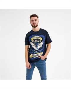 Футболка мужская "Рыбак", синий, р. 48 Kaftan