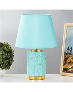 Настольная лампа Амелия E14 40 Вт лазурный 24×24×37 см Risalux