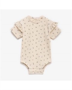 Боди Wildflowers, рост 80-86 см, бежевое Крошка я