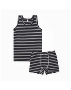 Комплект (майка,боксеры) для мальчика, цвет серый, рост 110-116 см Doness