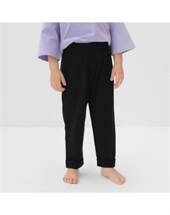 Брюки для девочки, рост 116 см, чёрные Minaku