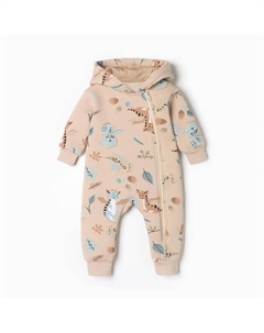 Комбинезон "Дракоша", рост 62-68 см, молочный Крошка я