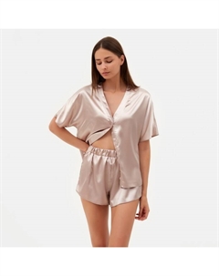 Пижама (сорочка, шорты) женская : Light touch цвет бежевый, р-р 44 Minaku