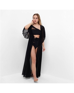 Туника пляжная женская, цвет чёрный, размер 50 Zlhai