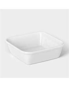 Форма для запекания фарфоровая квадратная «Бельё», 11×11 см Башкирский фарфор