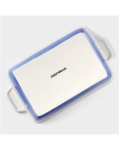 Форма для запекания «Космос», 700 мл, 23.5×13.5×4.5 см, прямоугольная, фарфор, синяя Доляна