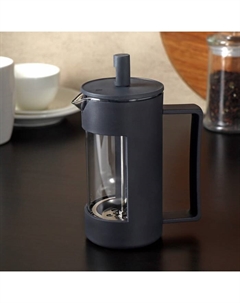 Чайник заварочный френч - пресс «Футуризм», 350 мл, стекло, цвет чёрный Magistro