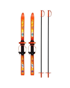 Комплект лыжный детский: лыжи 100 см, палки 100 см Snow cat