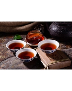 Чай чёрный китайский выдержанный «Шу Пуэр Bulang zao xiang zhuan», 2020 г, кирпич, 250 г Джекичай