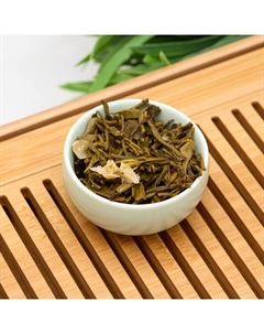 Чай зелёный жасминовый китайский «Жасминовый снегопад. Моли Пяо Сюэ», 2023 г, 100 г Джекичай