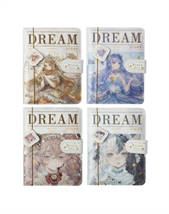 Записная книжка подарочная, А6, 96 листов, цветной блок, с хлястиком, обложка пвх, «Аниме», МИКС Calligrata