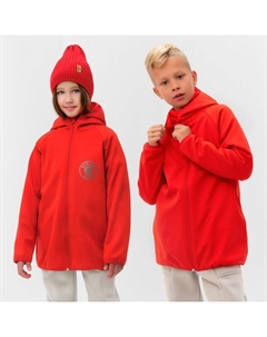Ветровка детская с капюшоном, красная, рост 104 см Minaku
