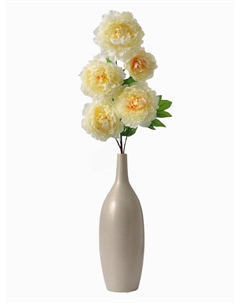 Цветы искусственные «Пион кустовой», 5 бутонов, 15×110 см, кремовые Poetry in flowers