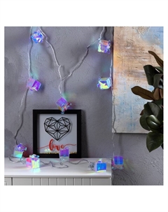 Гирлянда «Нить» 2.5 м с насадками «Подарки», IP20, прозрачная нить, 10 LED, свечение белое, 220 В Luazon lighting