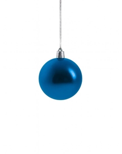 Ёлочные игрушки «Снежинка капель», шары новогодние, d=8 см, набор 6 шт., синий Зимнее волшебство