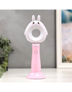 Лампа настольная, c АКБ 16219/1, 16хLED, 4 Вт, 3000/6000К, USB, розовый, 7.8×9.5×24 см Risalux